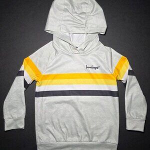 Authentic Toddler Boys Iowa Hawkeyes Black Yellow Gray Pullover Hoodie Size 2T